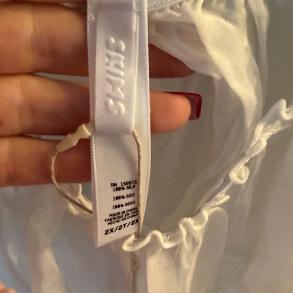 SKIMS White Sheer Intimate Top NWT size 2X - Picture 3 of 4